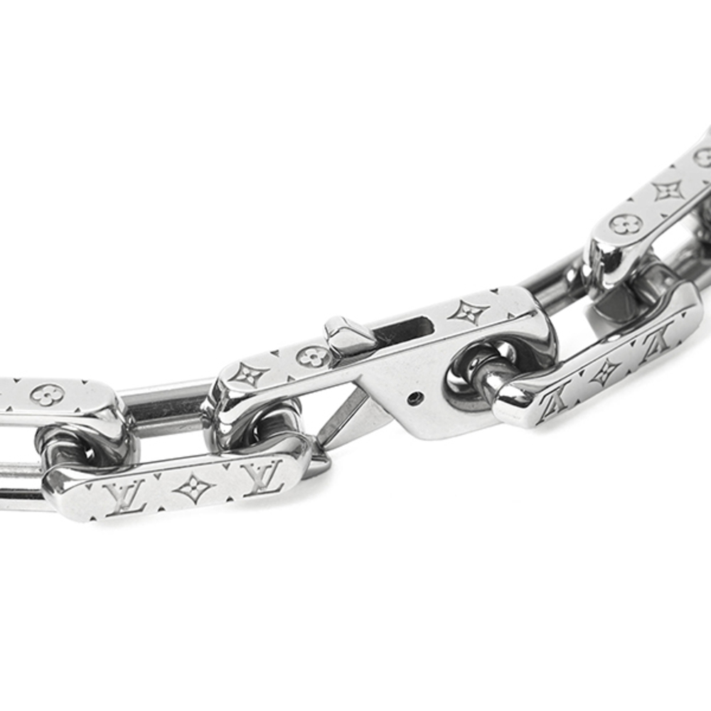 Louis Vuitton Collier Silver Monogram Black Chain Monogram - Picture 5 of 6